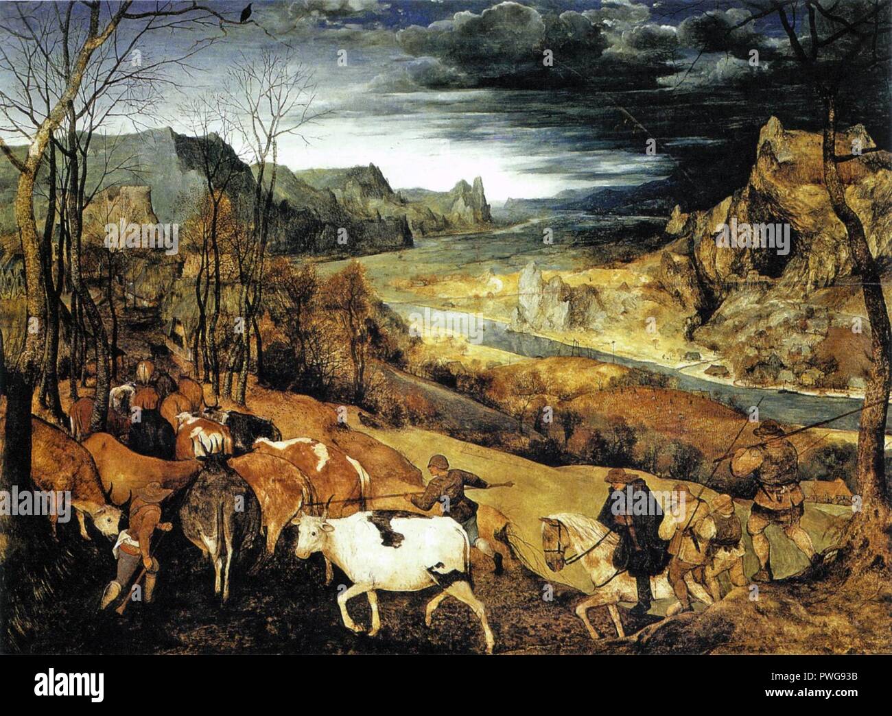 Die Heimkehr der Herde Stock Photo Alamy