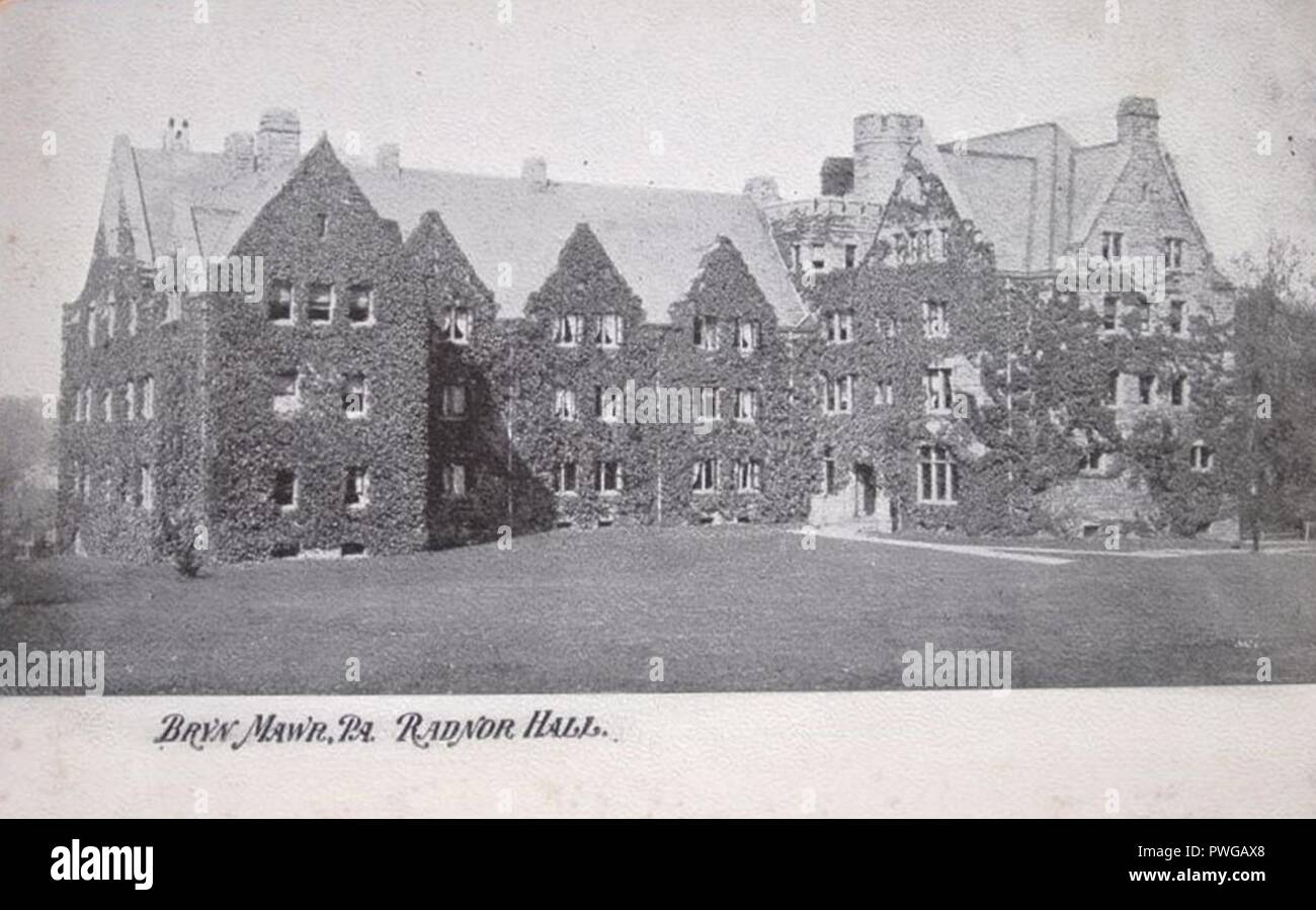 Bryn Mawr, Pa. Radnor Hall. c.1905 postcard Stock Photo Alamy