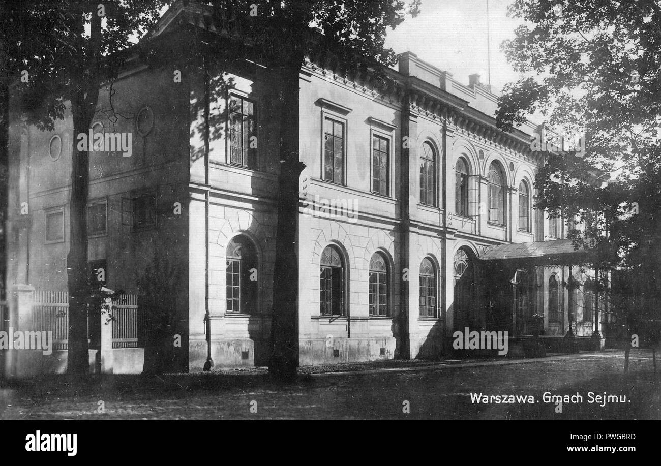 Budynek Sejmu po 1917. Stock Photo