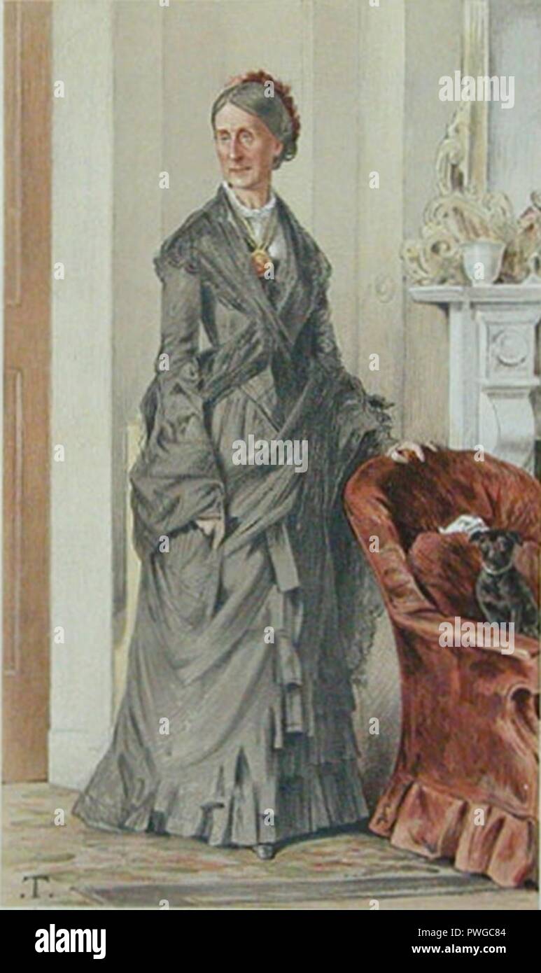 Baroness Burdett-Coutts Vanity Fair 3 November 1883. Stock Photo