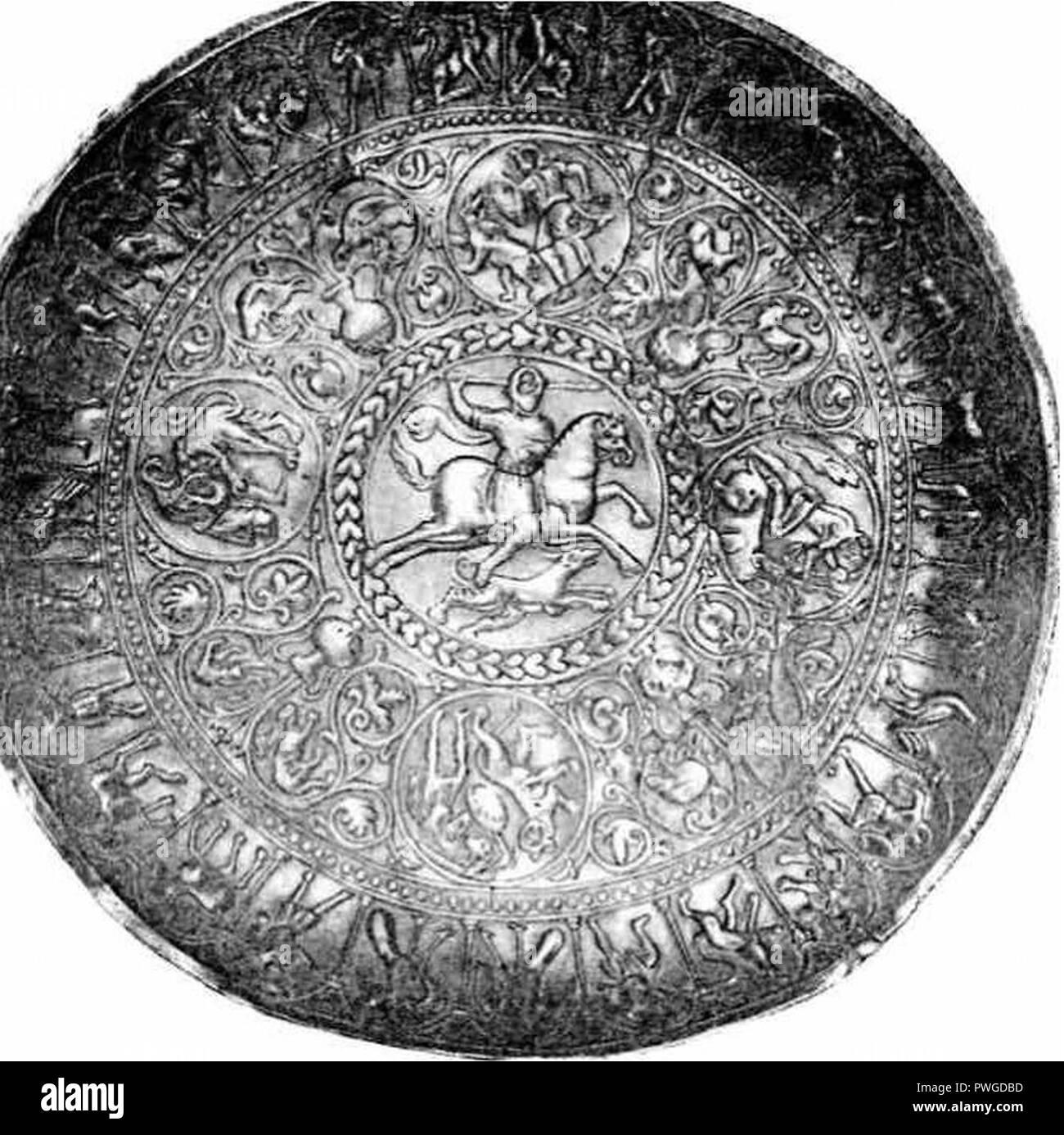 Bronze plate of Caucasian Albania from Dagestan Stock Photo Alamy