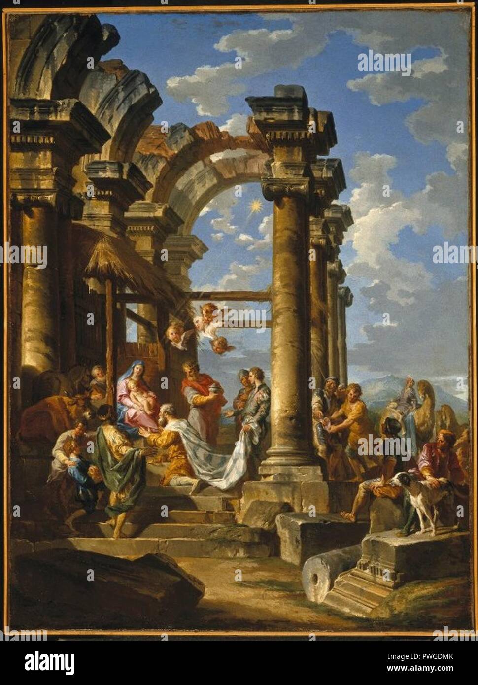 Adoration of the Magi - Giovanni Paolo Panini Stock Photo - Alamy