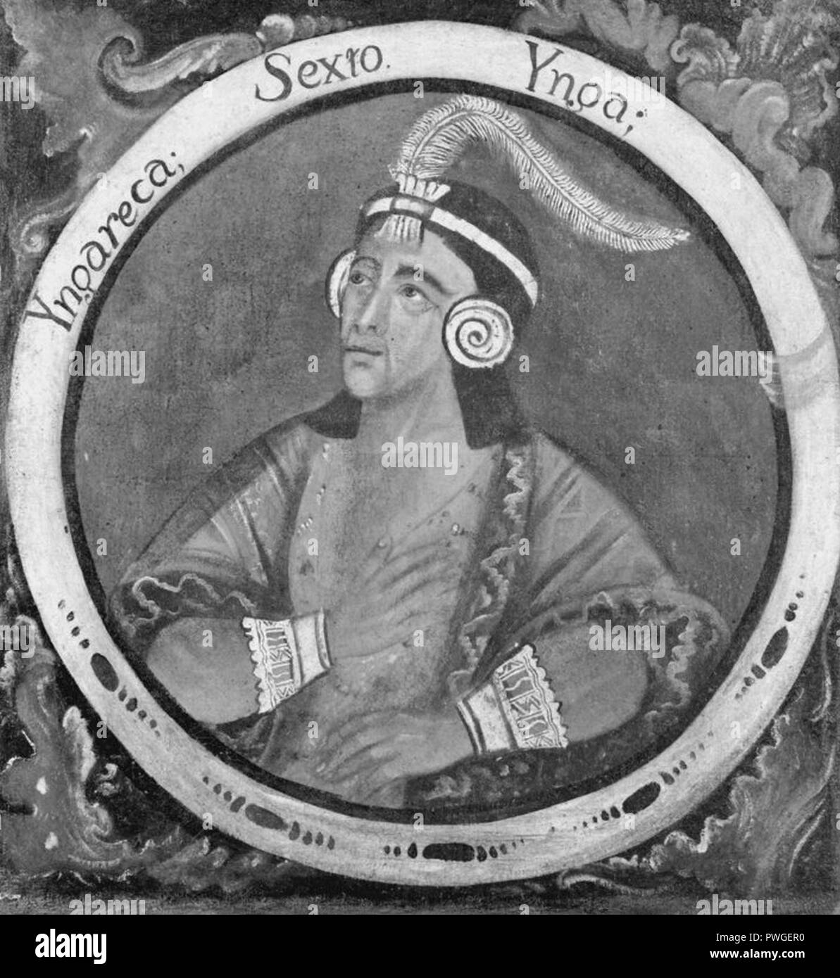 Inca Roca, Sixth Inca, 1 of 14 Portraits of Inca Kings - overall Stock ...