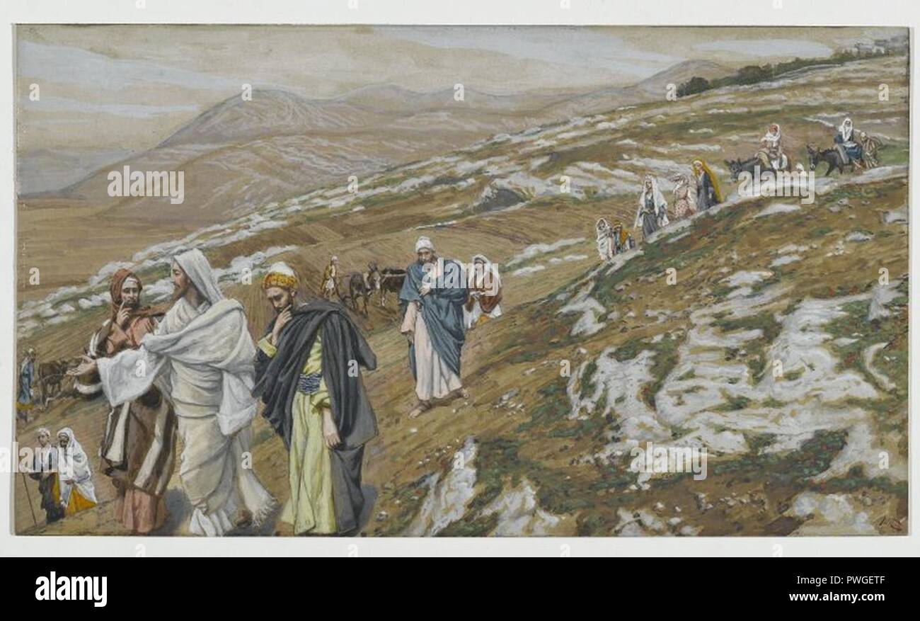 Jesus Traveling (Jésus en voyage) - James Tissot. Stock Photo