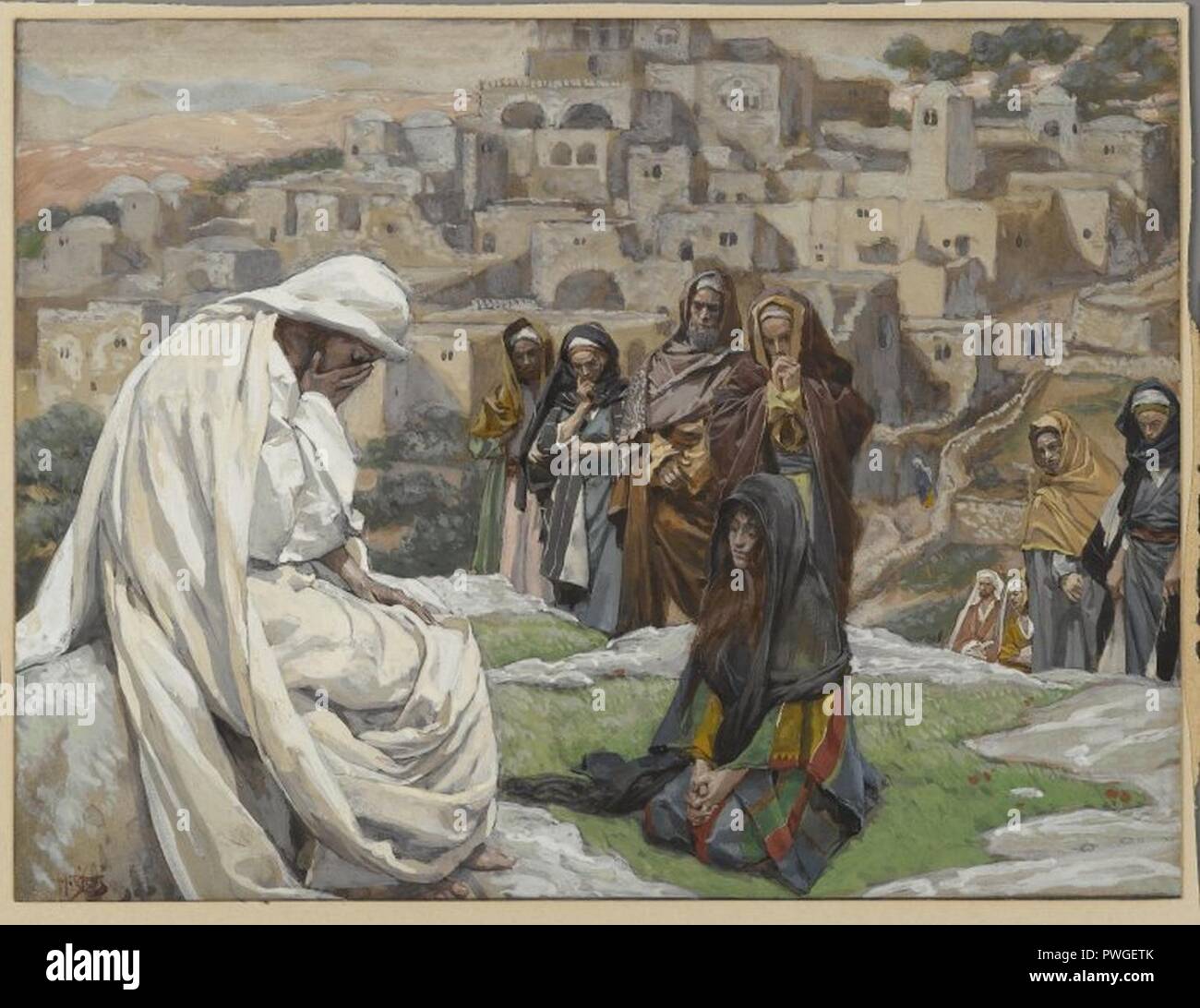 Jesus Wept (Jésus pleura) - James Tissot. Stock Photo