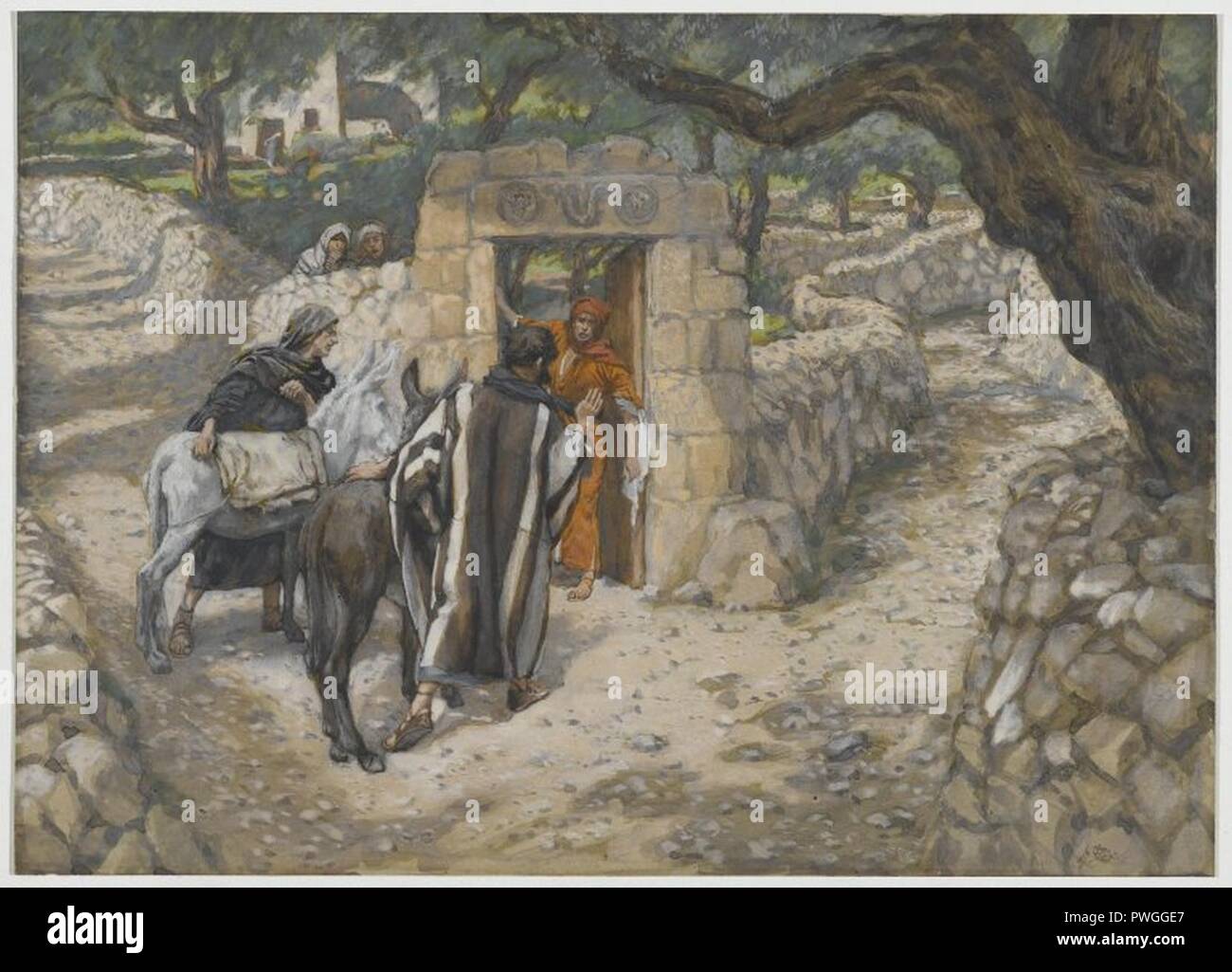 The Foal of Bethpage (L'ânon de Bethphagé) James Tissot Stock Photo