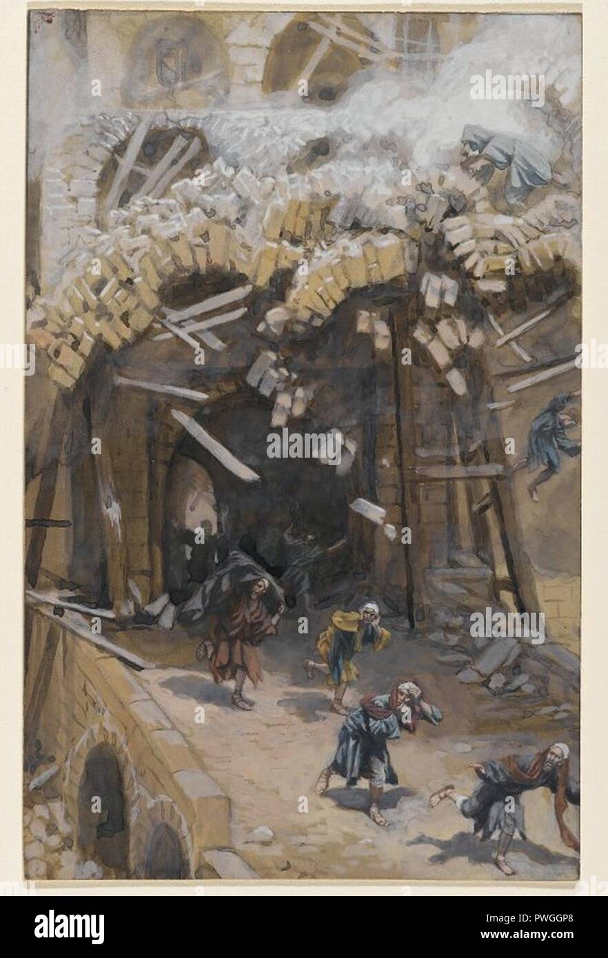 The Tower of Siloam (Le tour de Siloë) - James Tissot Stock Photo - Alamy