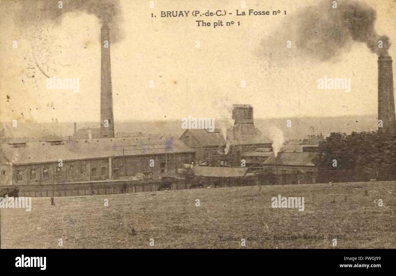 BruaylaBuissière Fosse n° 1 1 bis des mines de Bruay (F Stock