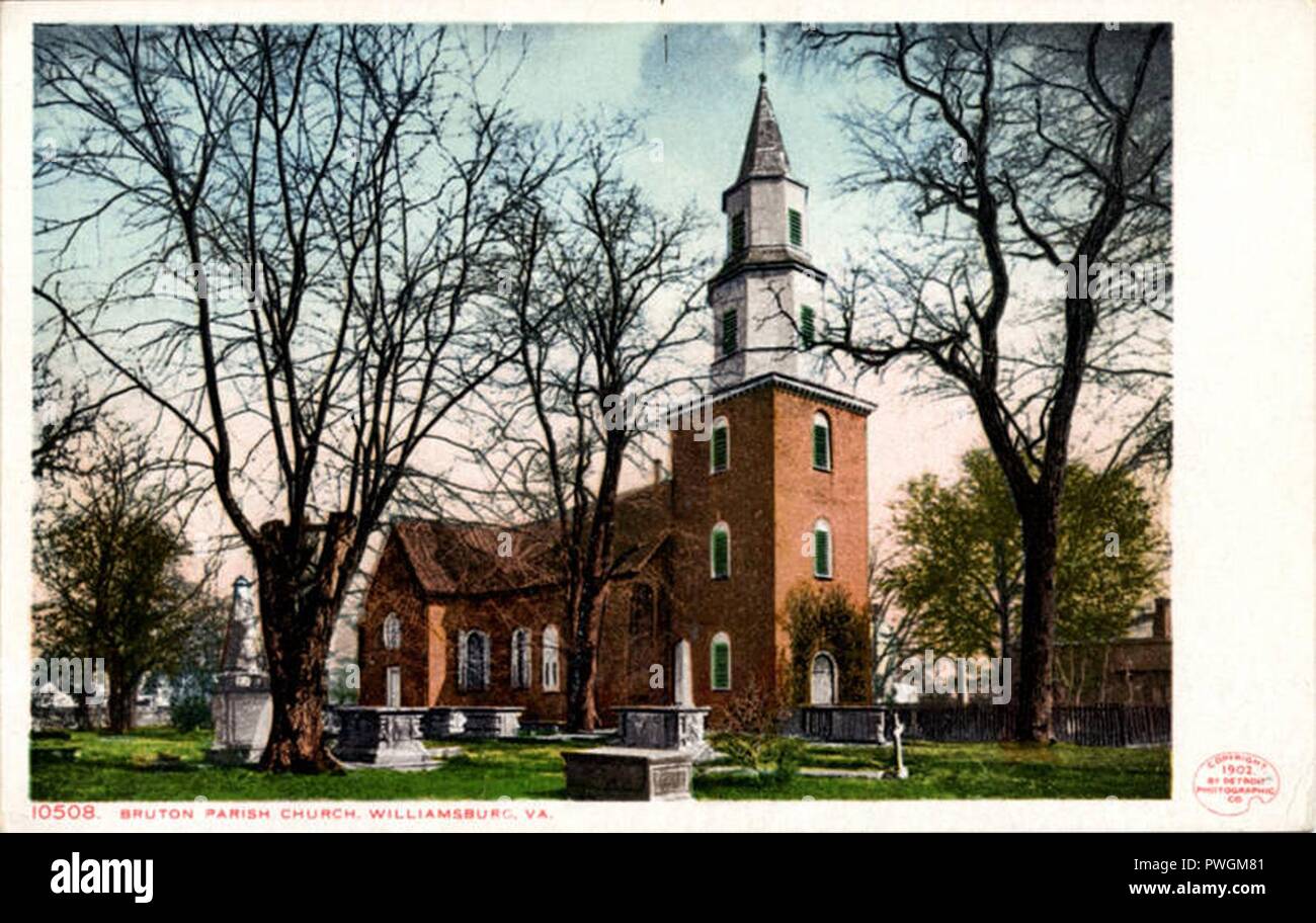 Bruton Parish Church Stock Photo