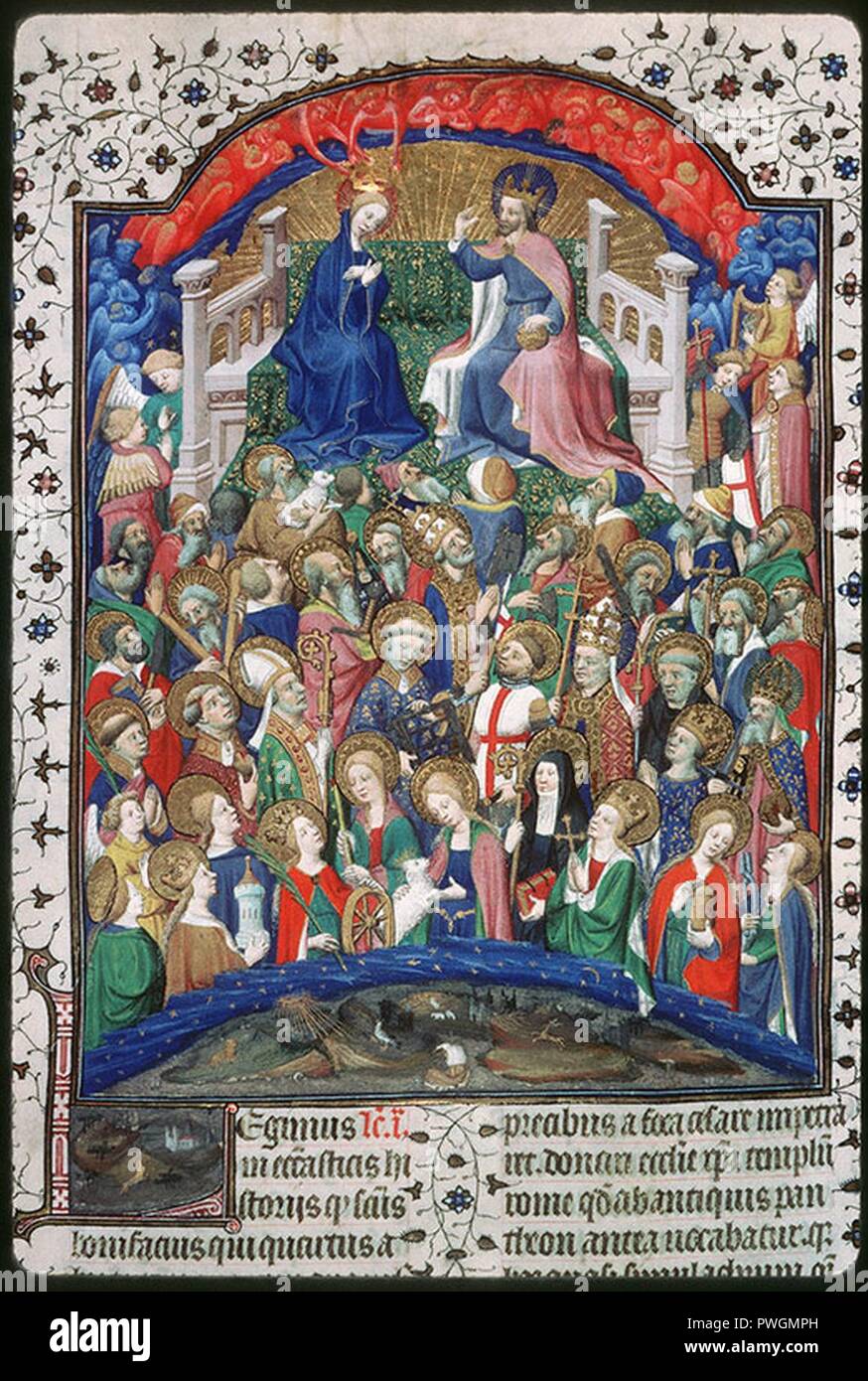 Breviaire De Louis De Guyenne Chateauroux F387 Paradis Celeste Stock Photo Alamy