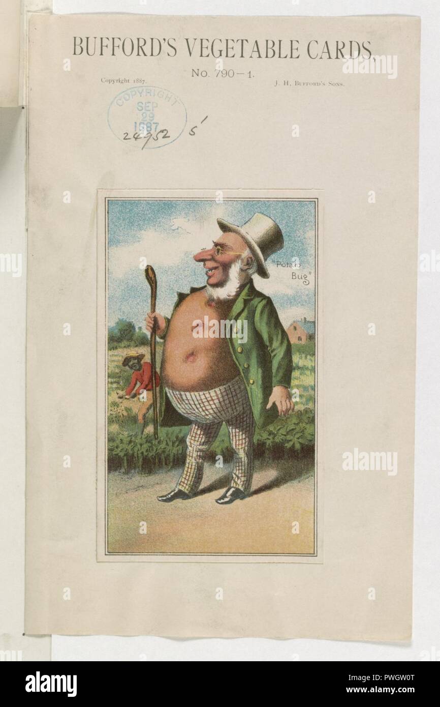 Bufford's vegetable cards, no. 790-1 (potato) - Bufford. Stock Photo