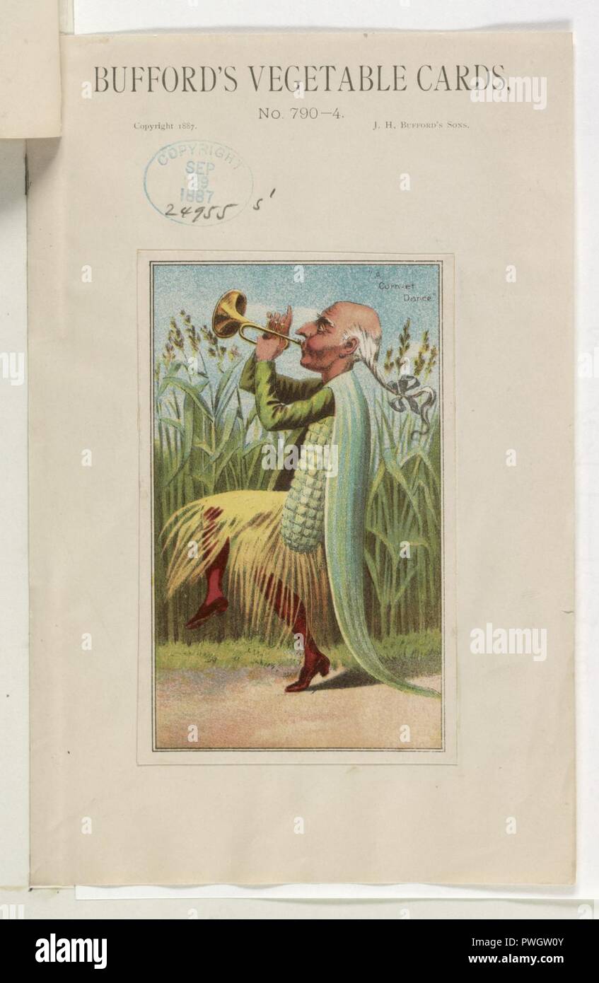 Bufford's vegetable cards, no. 790-4 (corn) - Bufford. Stock Photo