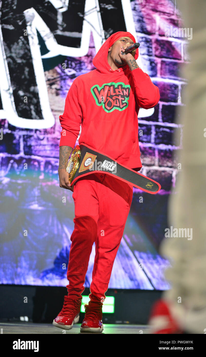 Nick Cannon Presents: Wild 'N Out Live at American Airlines Arena  Featuring: Nick Cannon Where: Miami, Florida, United States When: 14 Sep  2018 Credit: Johnny Louis/WENN.com Stock Photo - Alamy