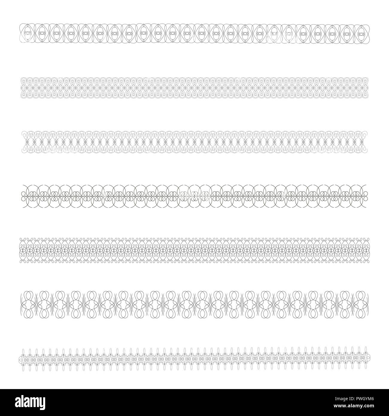 Patterned, decorative frame for decorating invitations, postcards and other printed products. Stock Vector