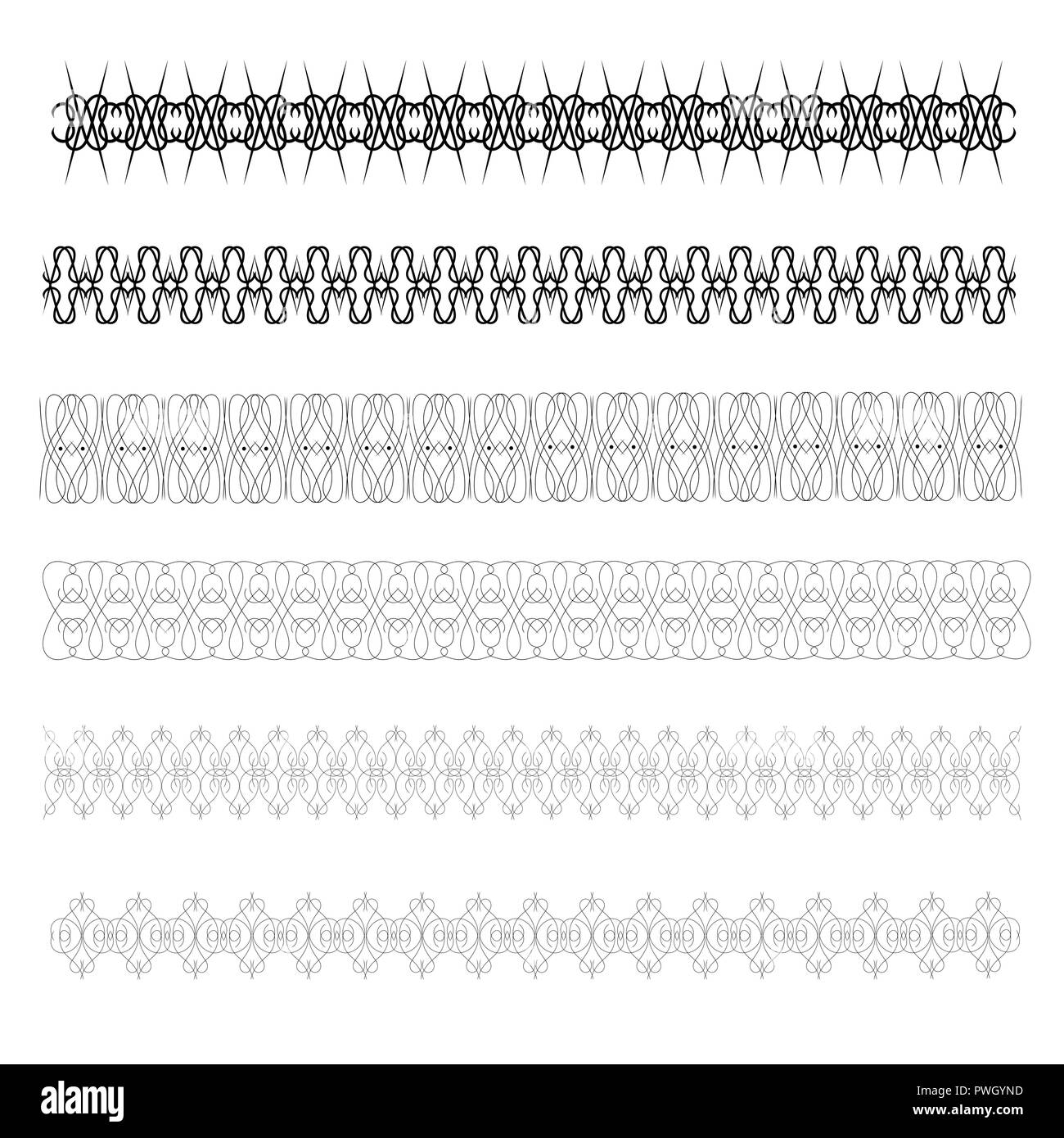 Patterned, decorative frame for decorating invitations, postcards and other printed products. Stock Vector