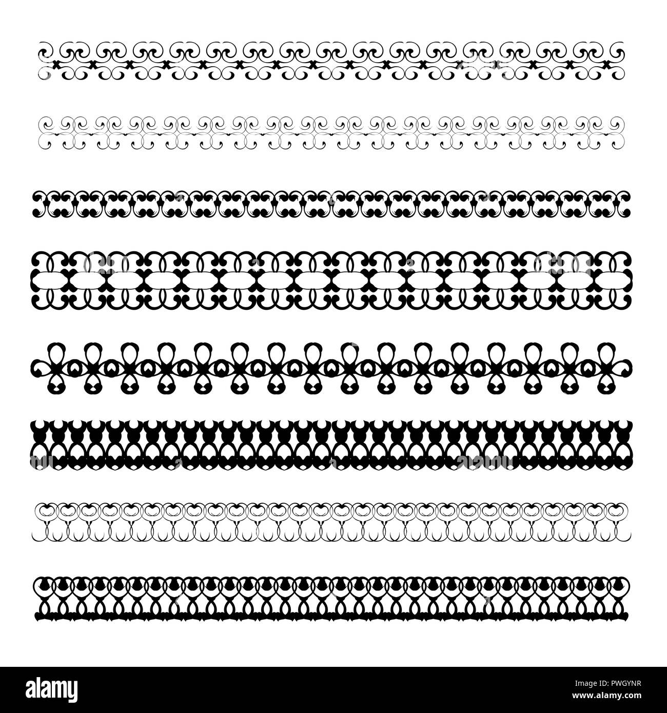 Patterned, decorative frame for decorating invitations, postcards and other printed products. Stock Vector