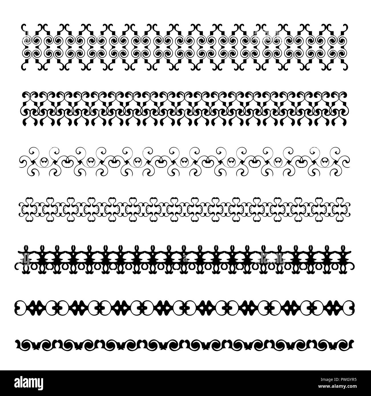 Patterned, decorative frame for decorating invitations, postcards and other printed products. Stock Vector