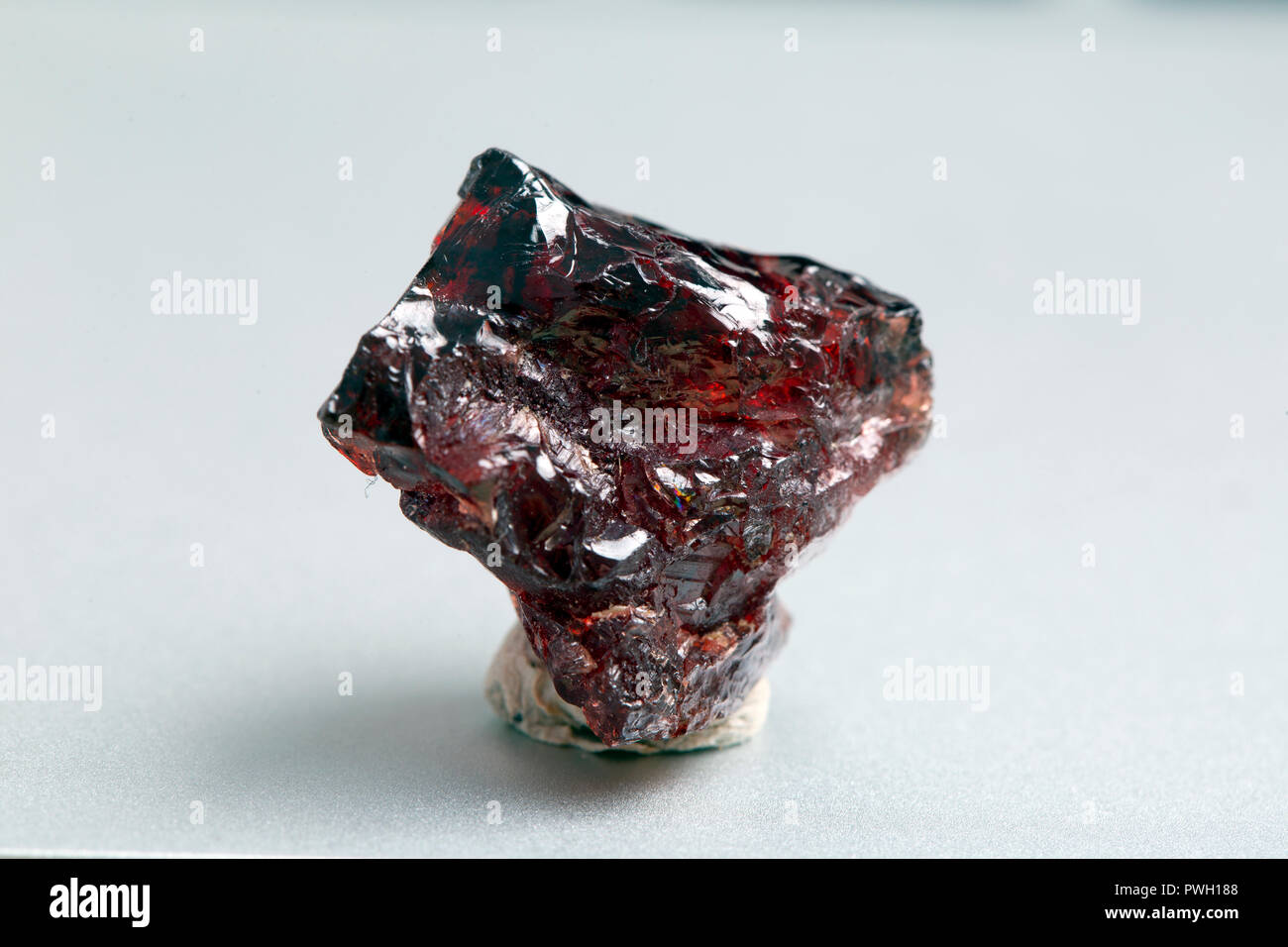 Deep Red Uncut Rhodolite Garnet Stock Photo - Download Image Now