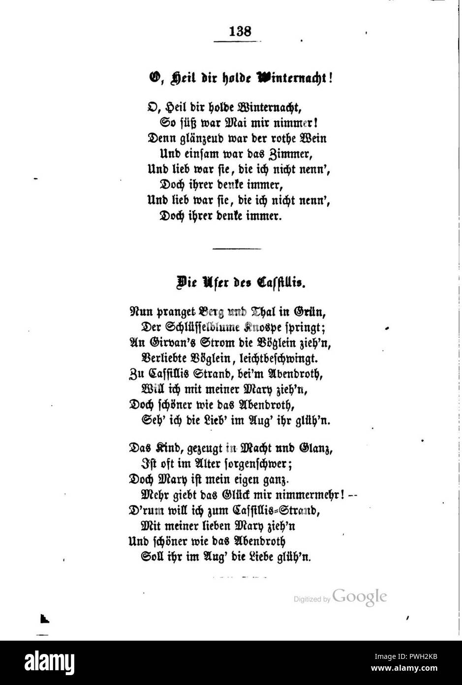 Burns Lieder Und Balladen 138 Stock Photo Alamy