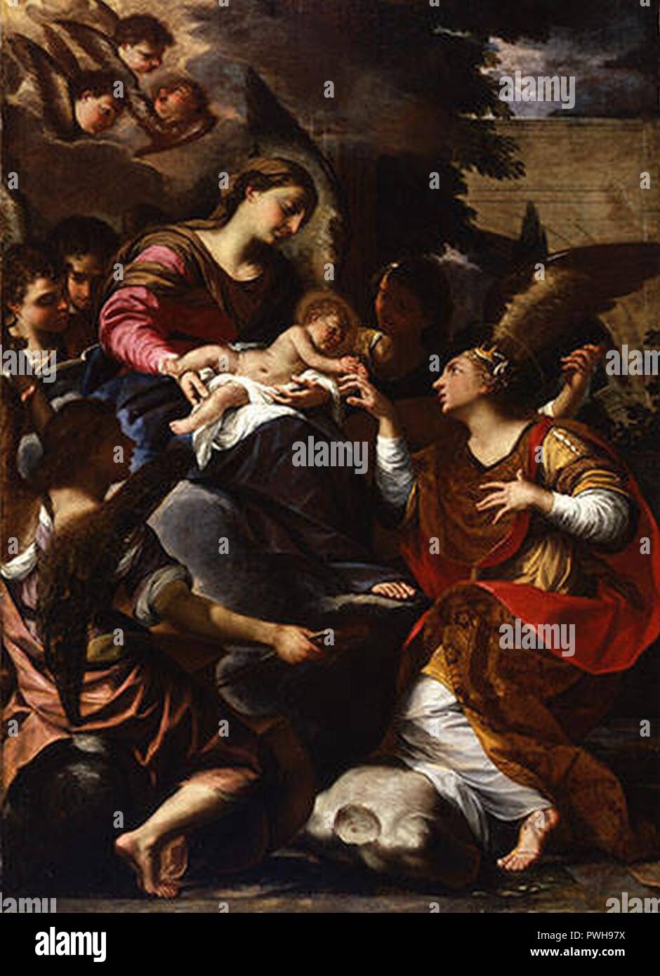 The Mystic Marriage of St. Catherine by Giovanni Battista Buoncuore ...