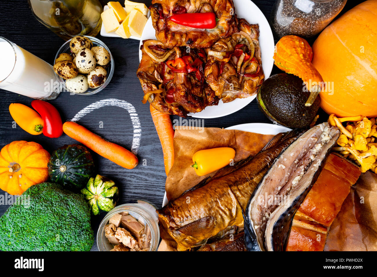 Foods rich in vitamin D. Food rich in natural vitamin d as carrots