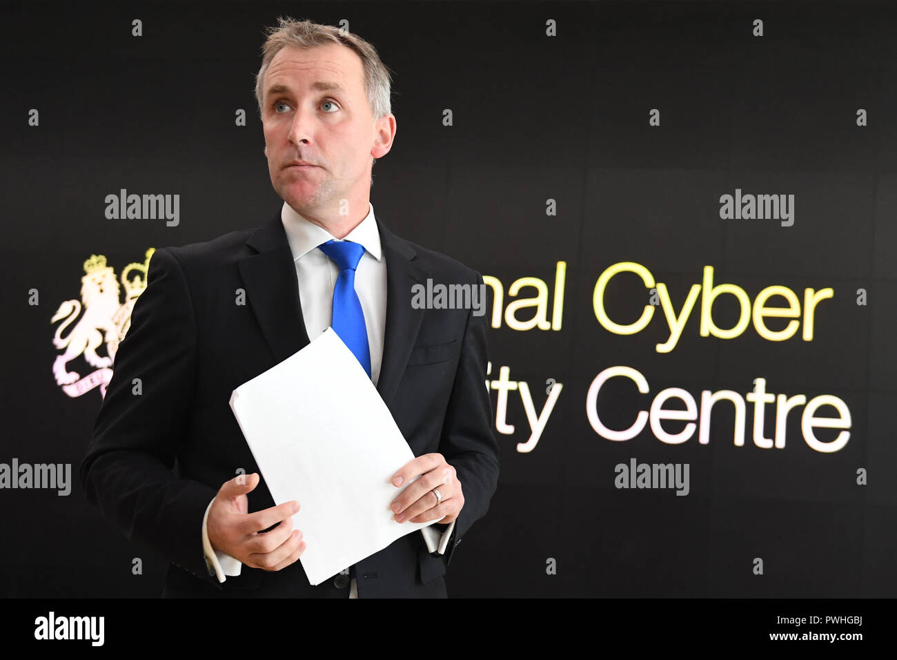 Ciaran Martin, head of the National Cyber Security Centre (NCSC) at the launch of the centre's second annual review in London. Stock Photo