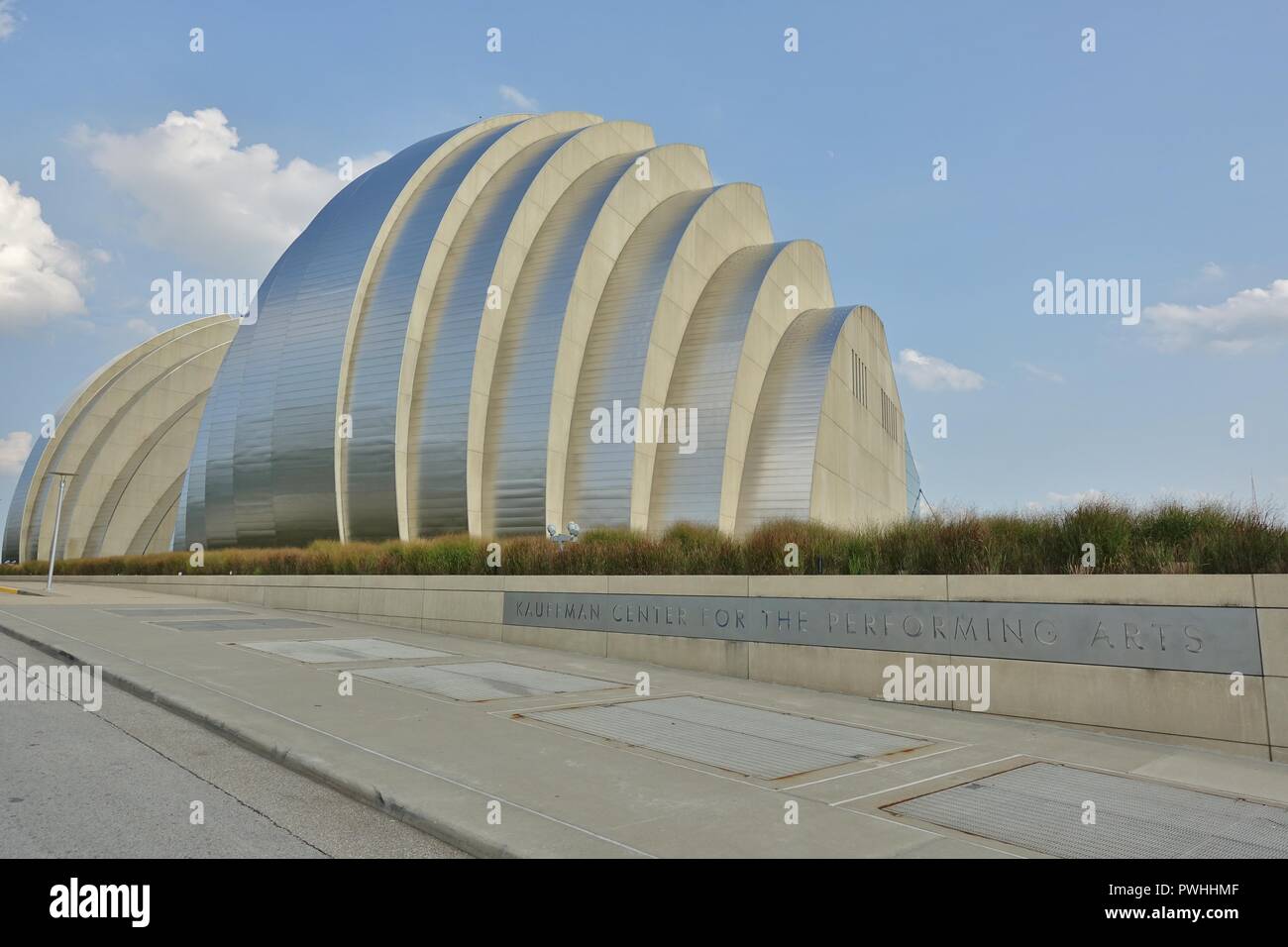KANSAS CITY, MO -View of the Kauffman Center for the Performing Art located in Kansas City, Missouri. Stock Photo