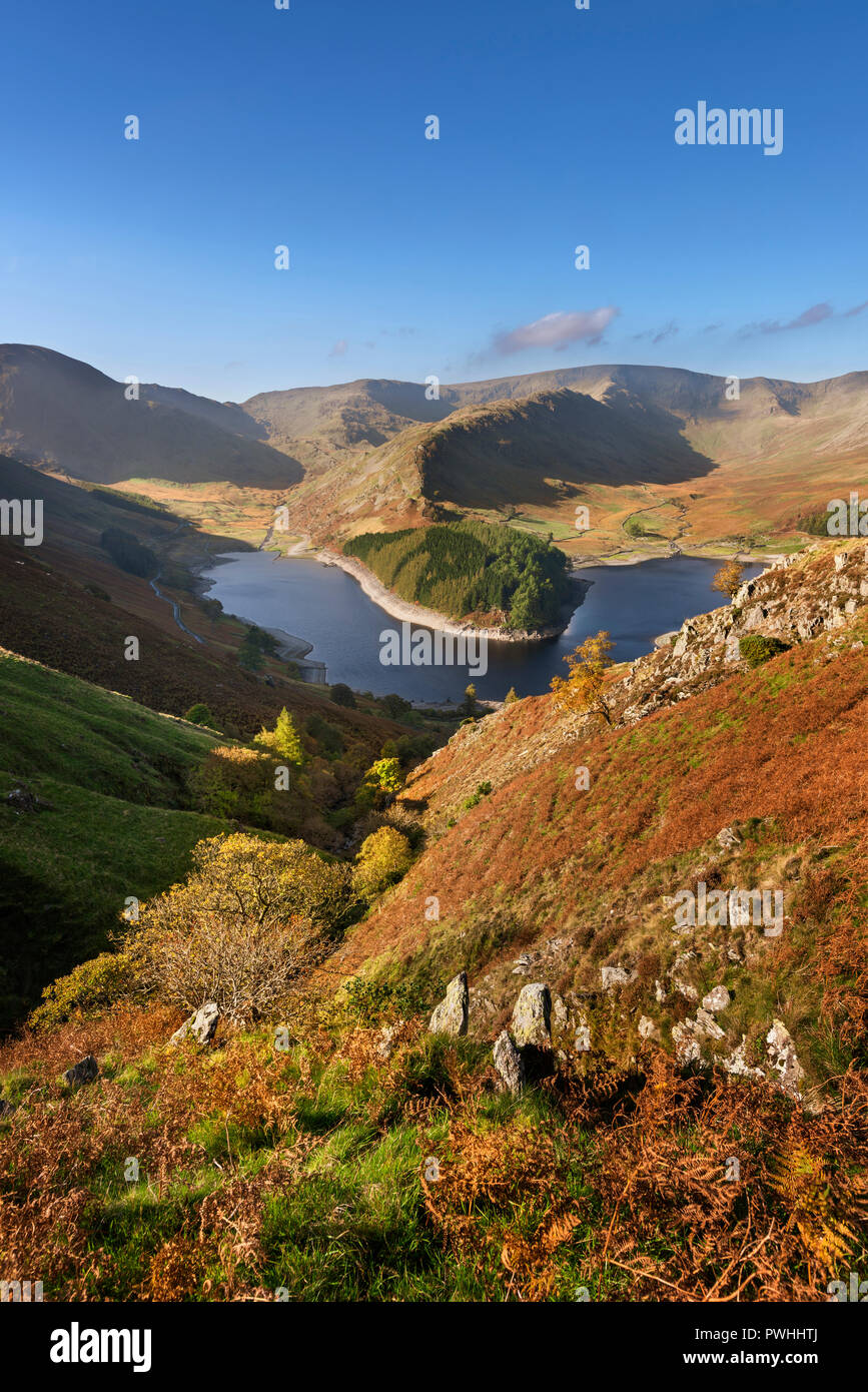 View from the Old Corpse Road Mardale Haweswater  towards the Rigg and Riggingdale in Cumbria Lake District Stock Photo