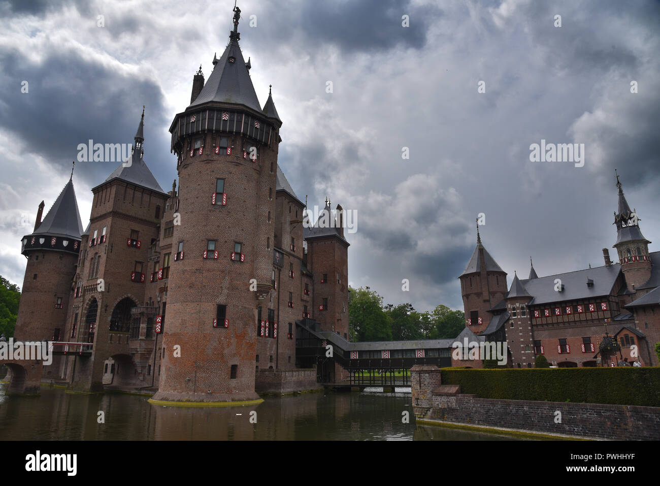 De Haar, the biggest castle in Netherlands Stock Photo