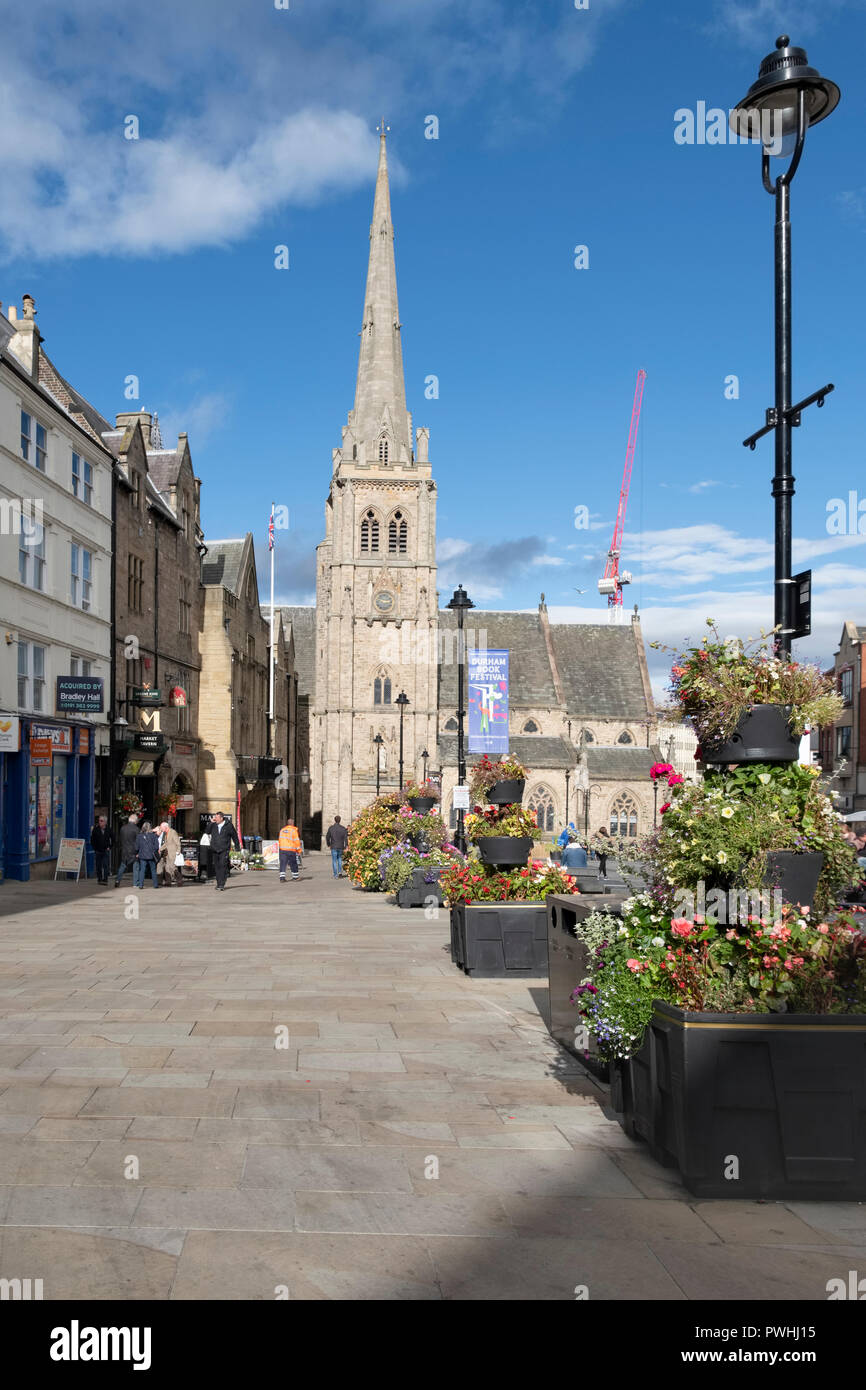 Market Square in Durham city in County Durham North East England Stock Photo