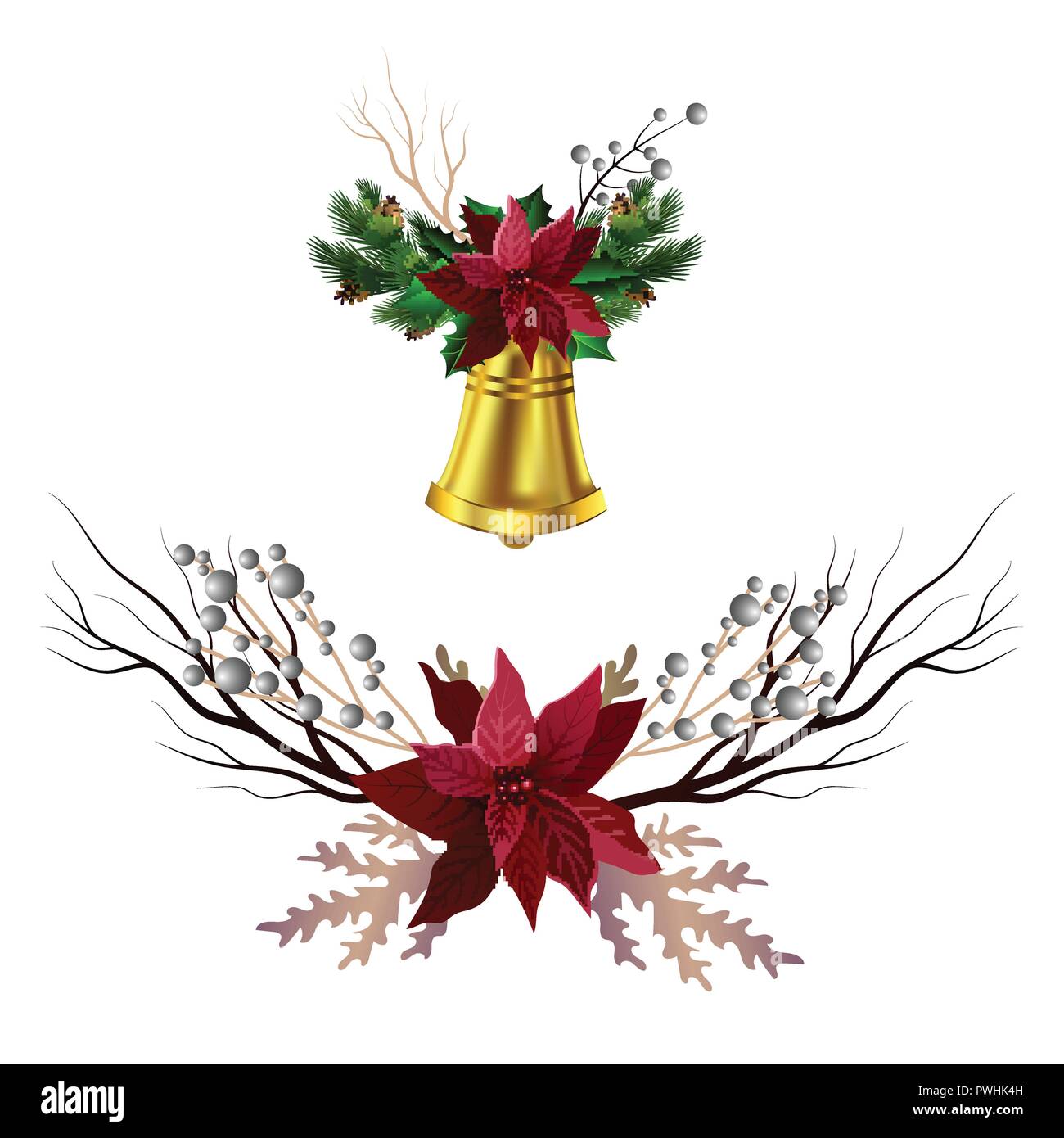 Christmas elements for your designs Stock Vector Image & Art - Alamy