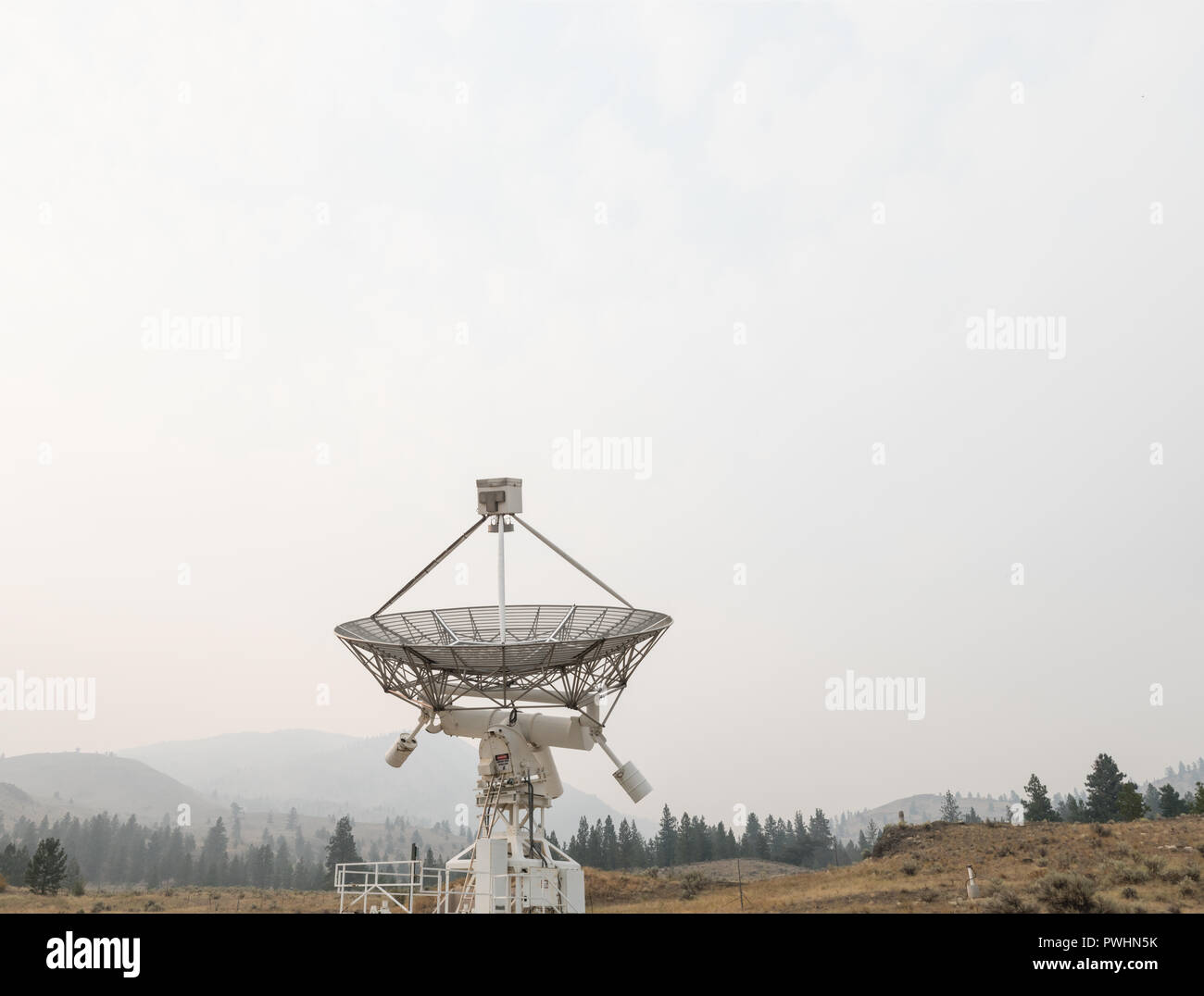 Synthesis Radio Telescope Array, Dominion Radio Astrophysical Observatory in British Columbia, Canada Stock Photo