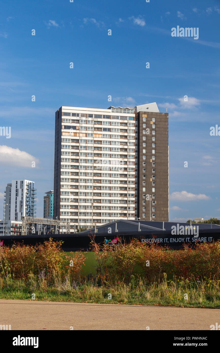 Tower blocks on the Carpenters Estate , a council housing estate in Stratford, Newham, London Stock Photo