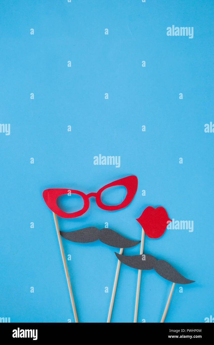 Fake moustache and glasses hi-res stock photography and images - Alamy