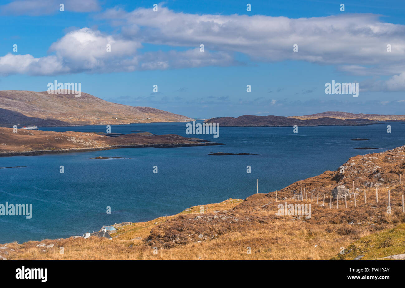 Lakes and Bays in the Landscape of the Isle of Harris, Scotland, Uk