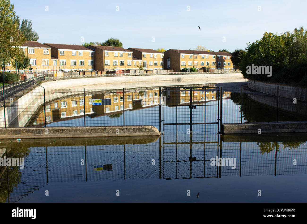 Royal Arsenal Canal, Woolwich, London Stock Photo - Alamy