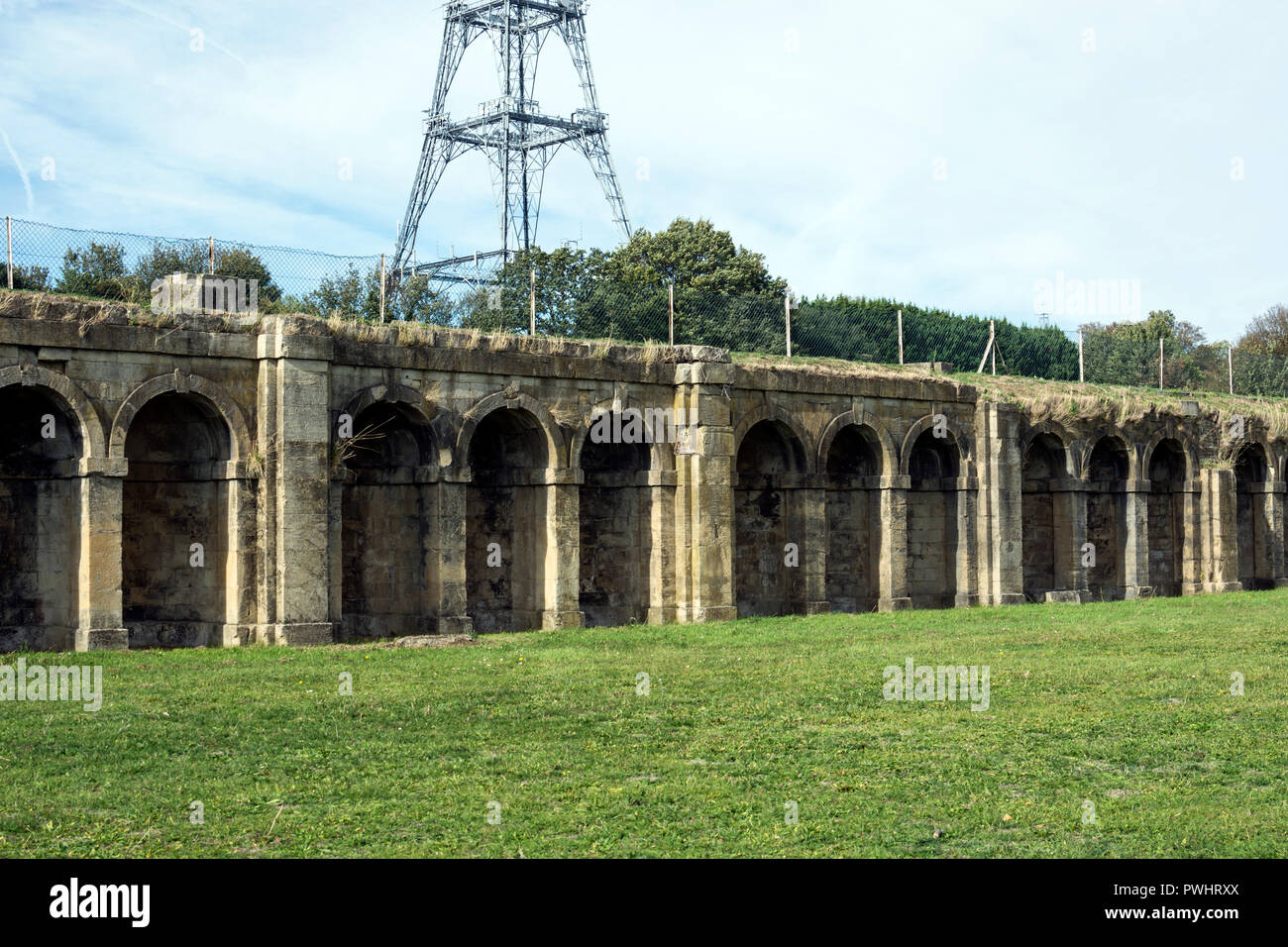 Building remains of the Crystal Palace, Crystal Palace Park, London, UK Stock Photo