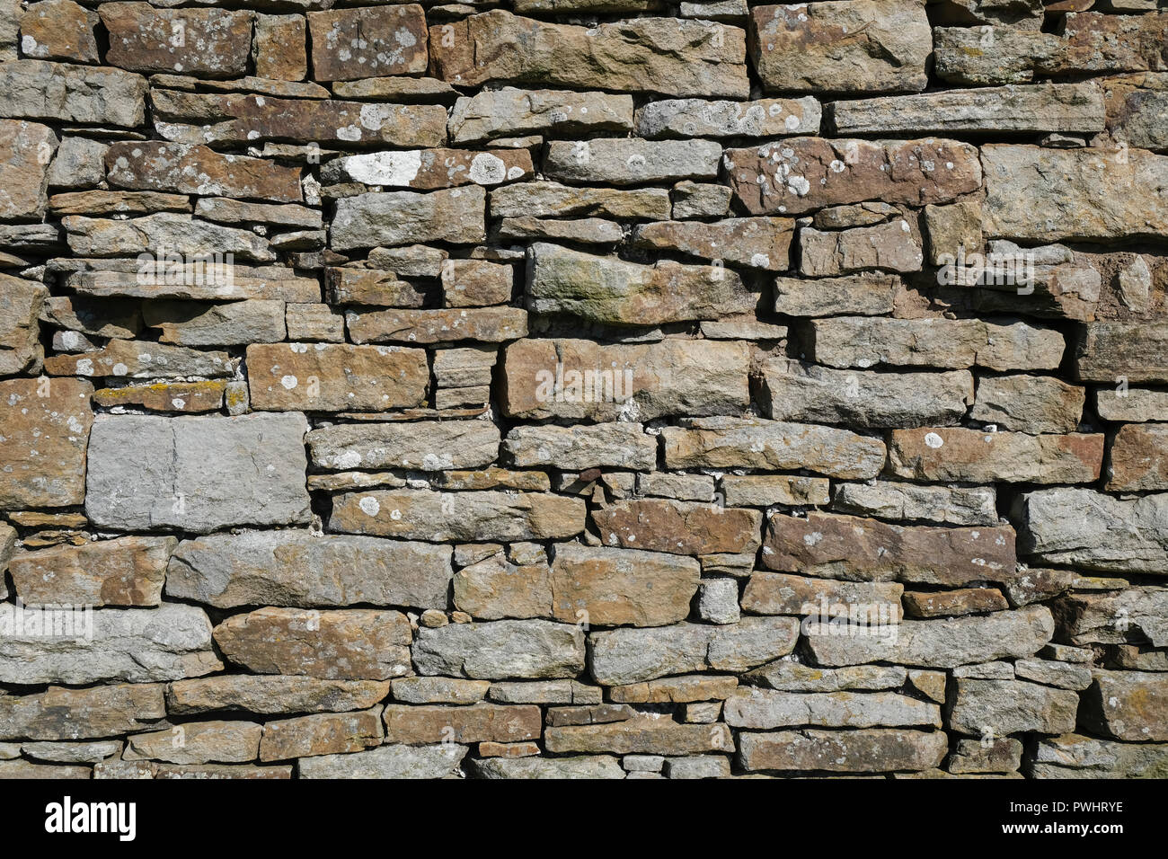 Dry stone wall in North Yorkshire Stock Photo