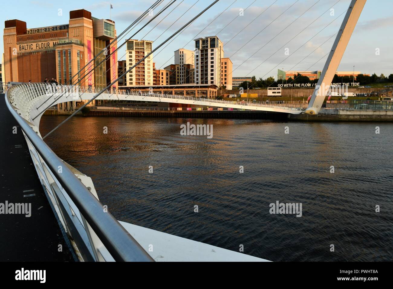 The Gateshead Millenium Bridge Stock Photo