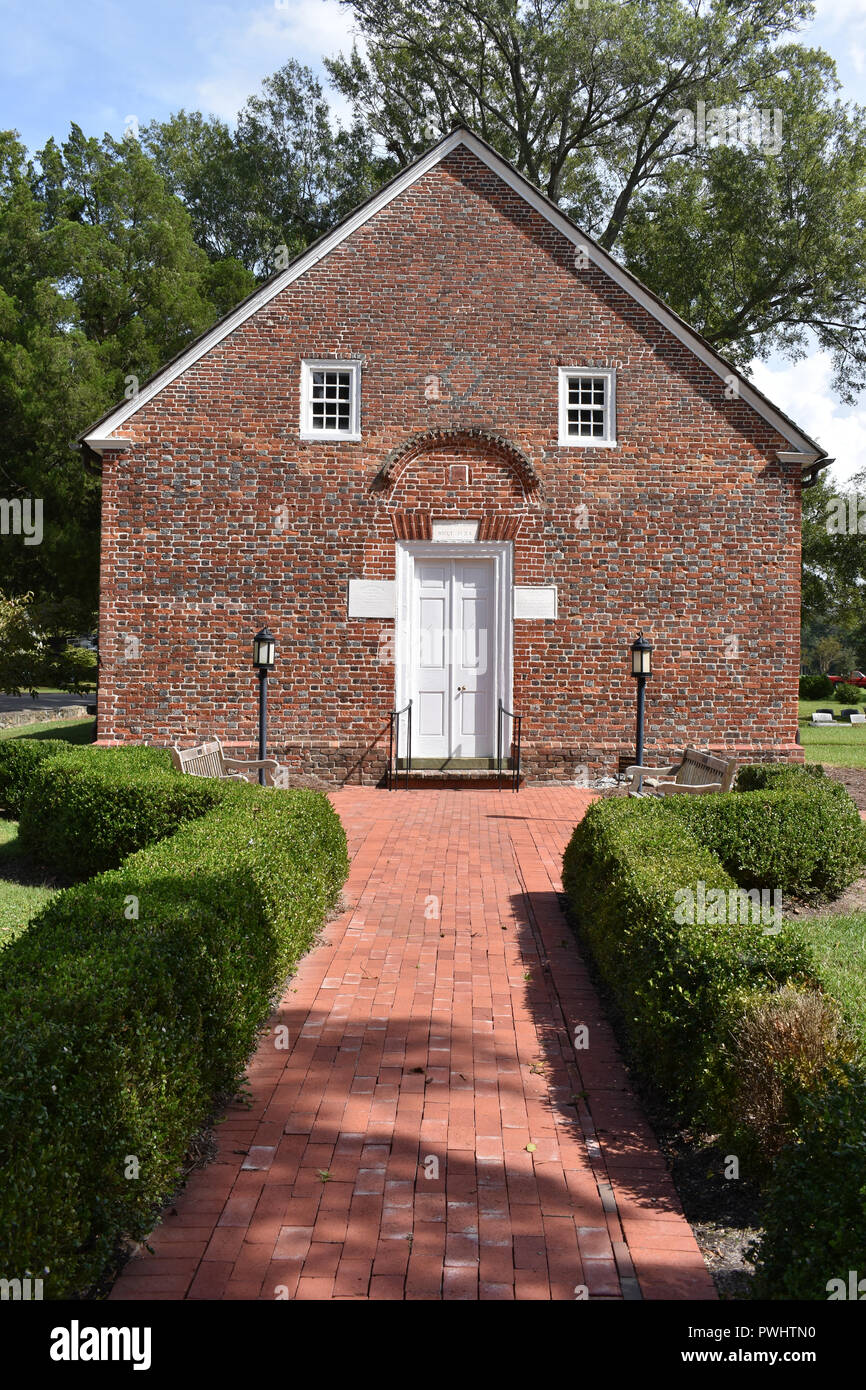 St. Thomas Episcopal Church located in Bath, North Carolina. St. Thomas Episcopal Church is the