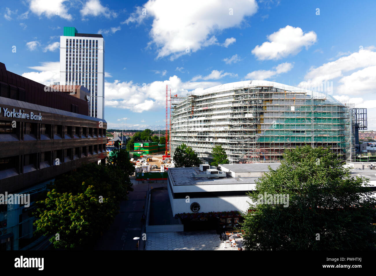 Leeds First Direct Arena Under Construction Stock Photo Alamy