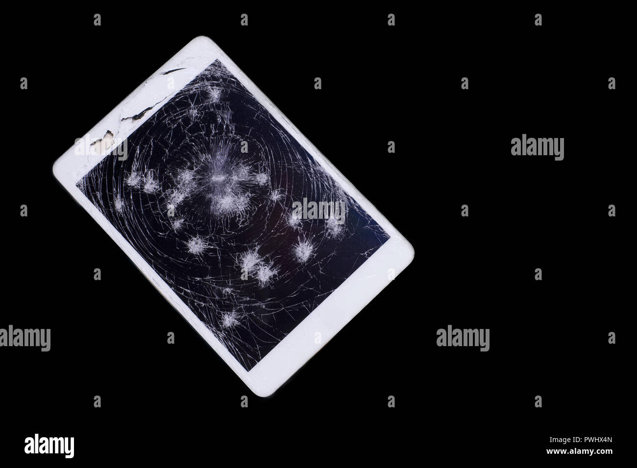 Broken And Cracked Tablet Stock Photos & Broken And Cracked Tablet