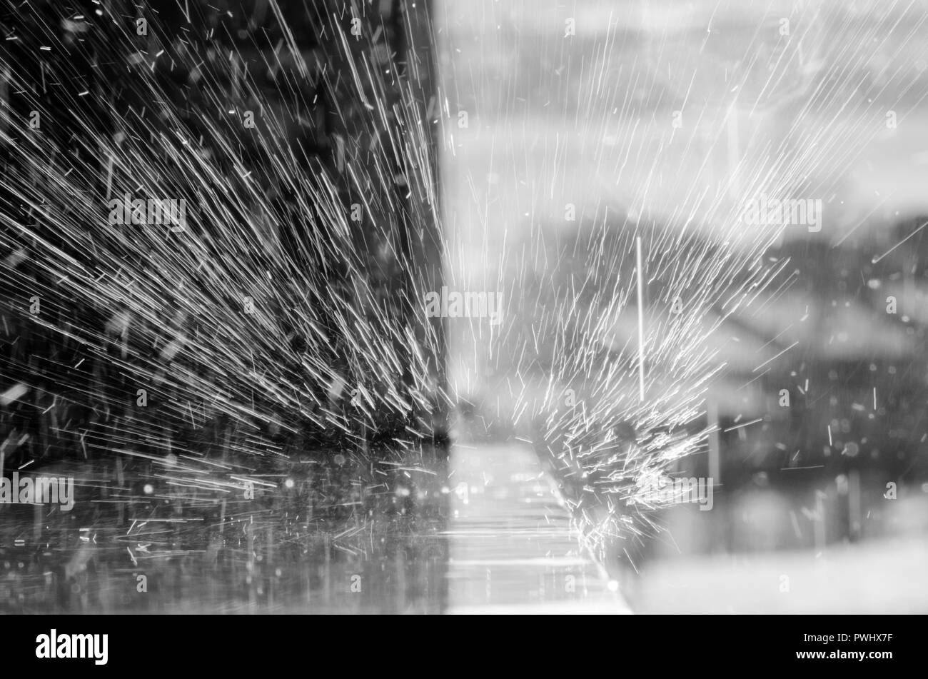 Like light rays in the rain Stock Photo - Alamy