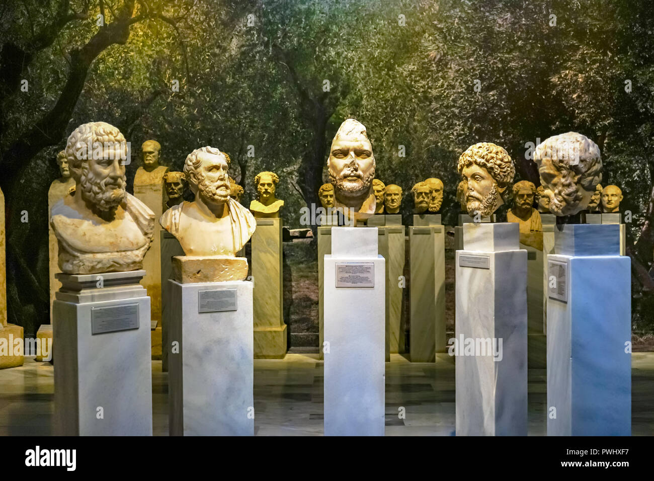 Ancient Roman Emperor Greek Hero Statues National Archaeological Museum