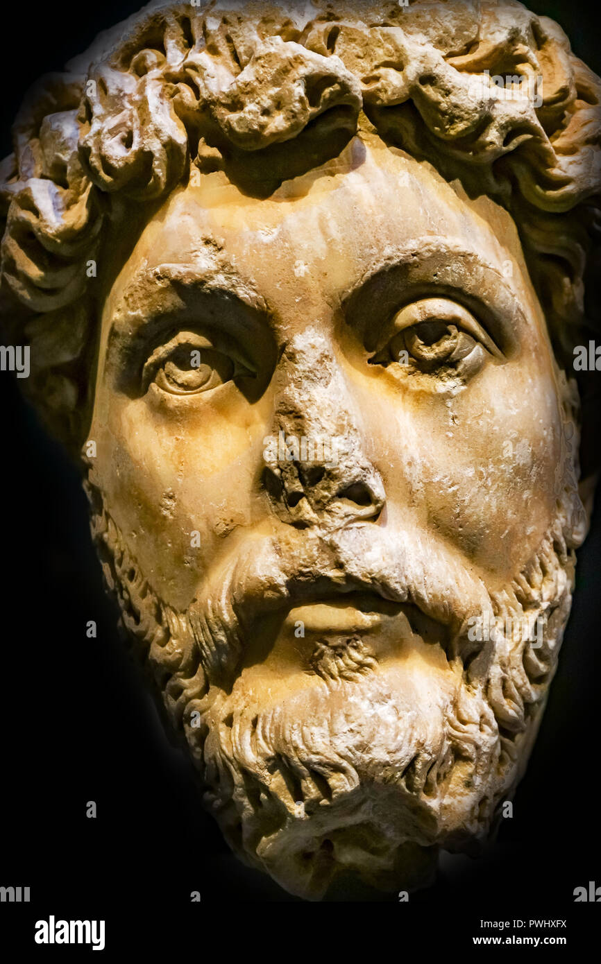 Roman Emperor Marcus Aurelius Statue National Archaeological Museum