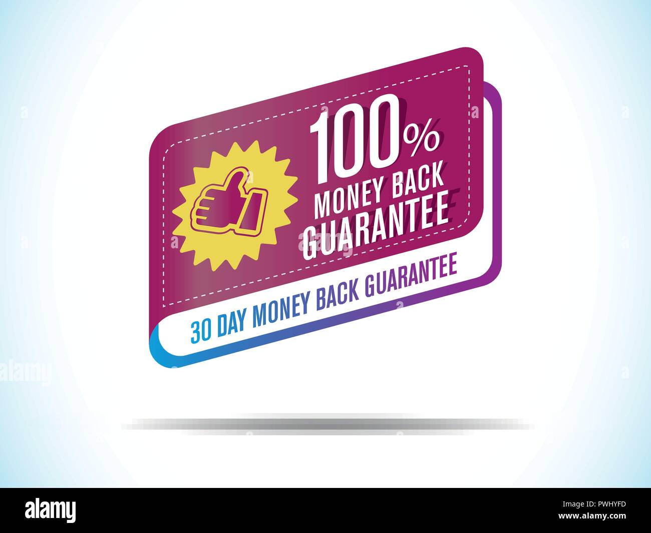 Guarantee and satisfaction label Stock Vector