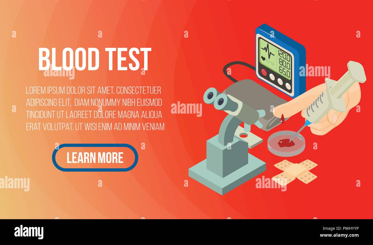 Blood test concept banner, isometric style Stock Vector Image & Art Alamy Blood test concept banner, isometric style Stock Vector Image & Art Alamy