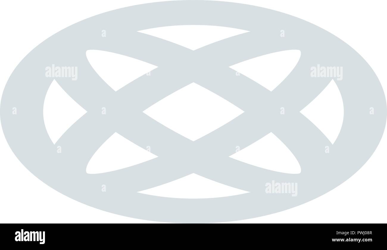 Brand sign icon, isometric style Stock Vector