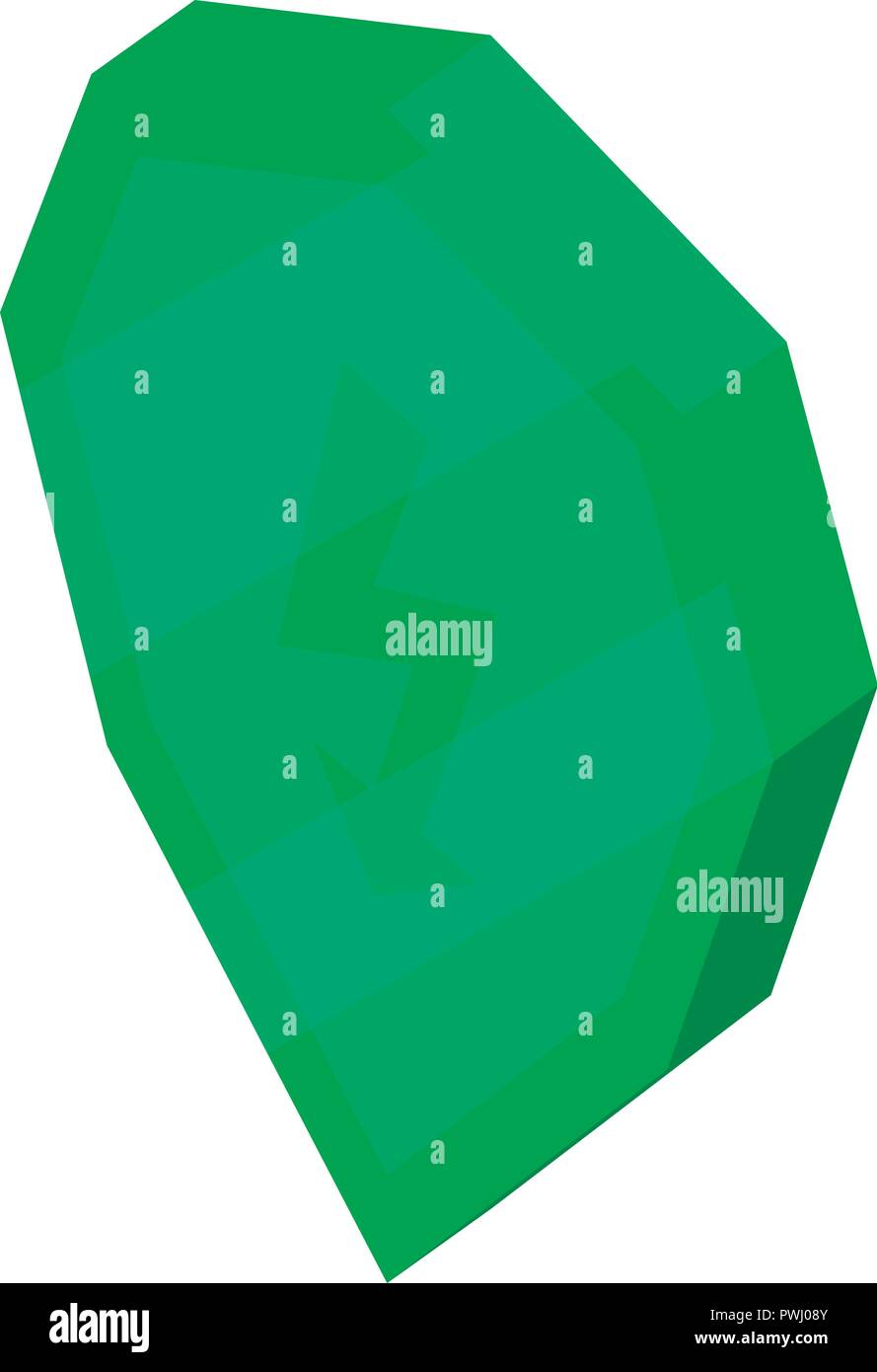 Secured computer icon, isometric style Stock Vector