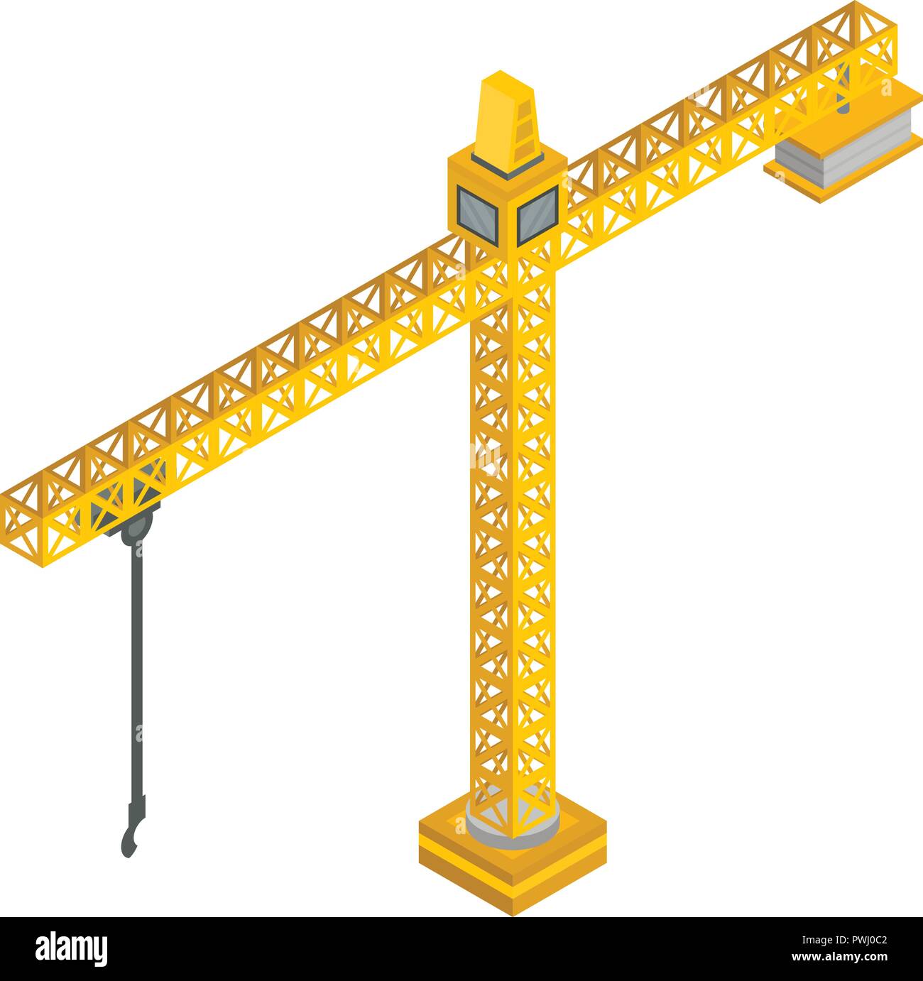 Construction crane icon, isometric style Stock Vector Image & Art - Alamy